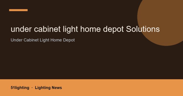 under cabinet light home depot Solutions