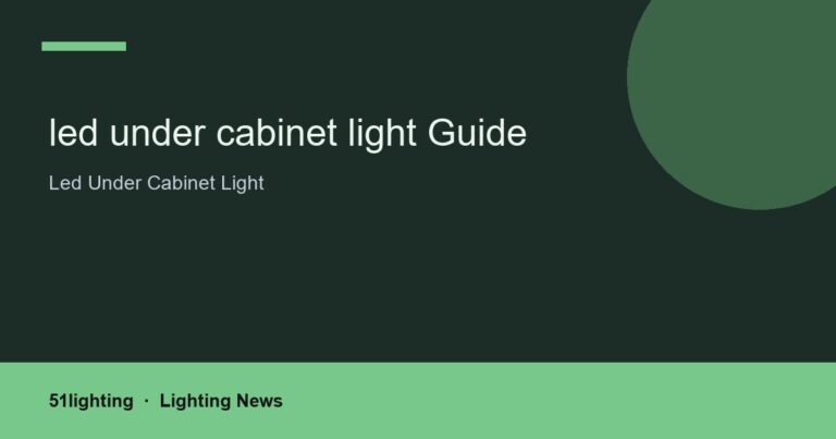 led under cabinet light Guide