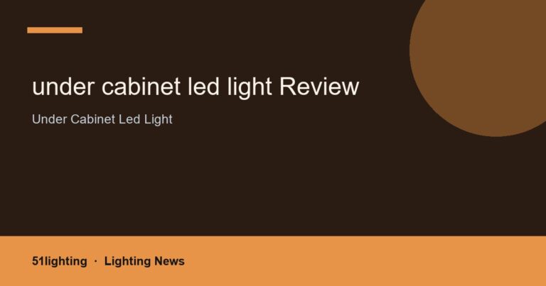 under cabinet led light Review