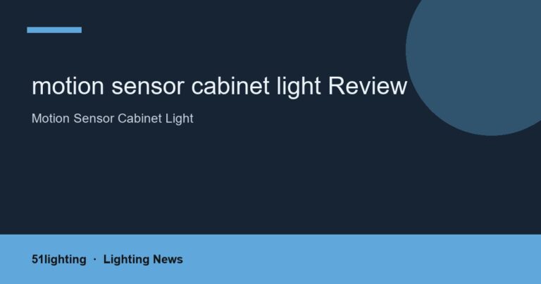 motion sensor cabinet light Review