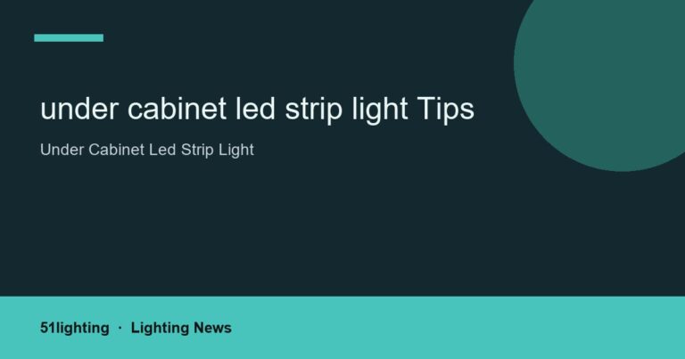 under cabinet led strip light Tips