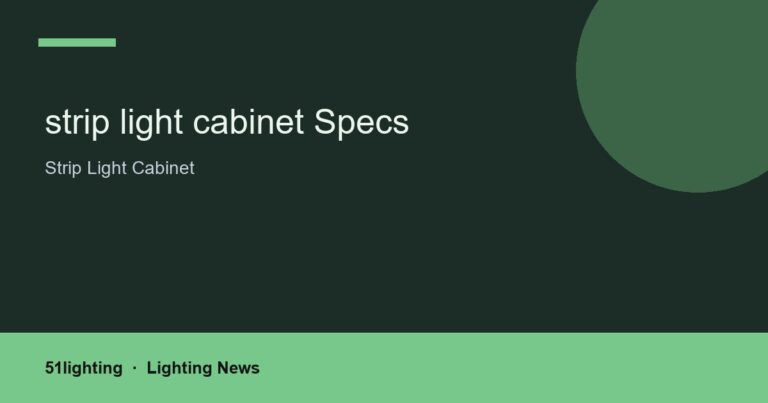 strip light cabinet Specs