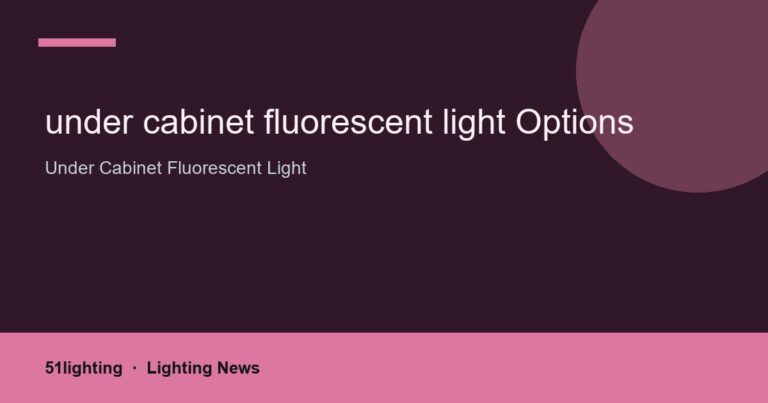 under cabinet fluorescent light Options