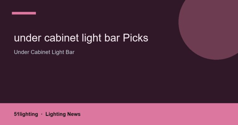 under cabinet light bar Picks