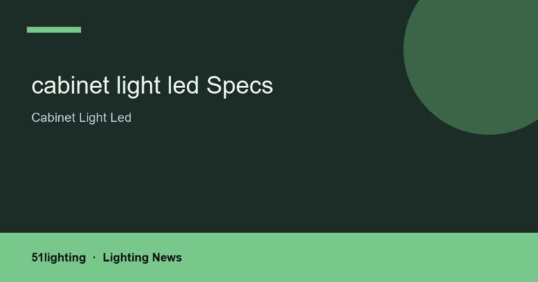 cabinet light led Specs
