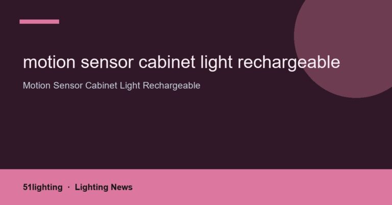 motion sensor cabinet light rechargeable