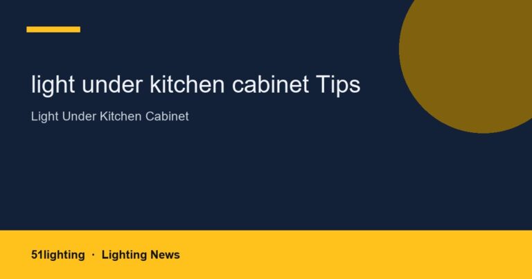light under kitchen cabinet Tips