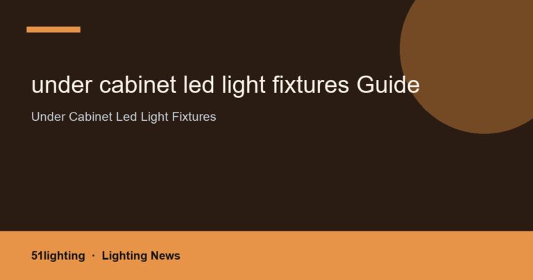 under cabinet led light fixtures Guide