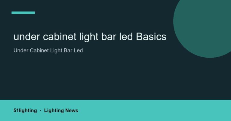 under cabinet light bar led Basics