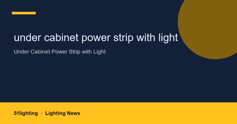 under cabinet power strip with light