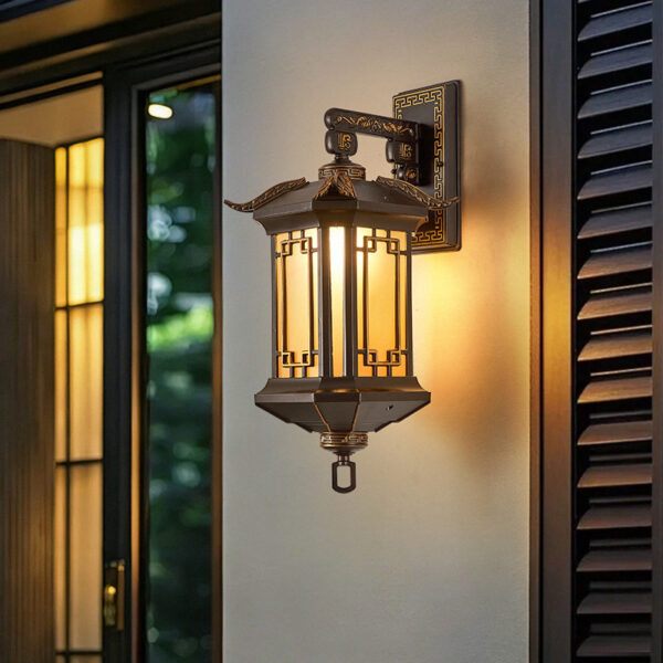European Outdoor Wall Lamp, Waterproof, for Corridor, Courtyard and Villa Gate