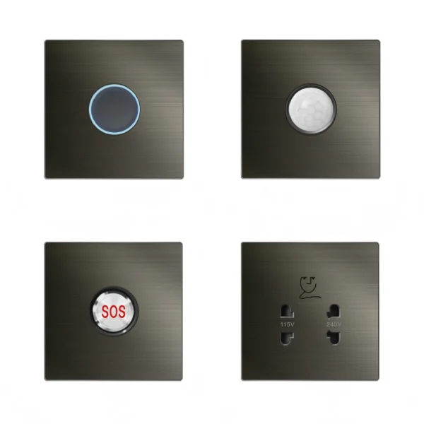 AC220V 1.5W Corridor Stair Embedded Mount Infrared PIR Motion Sensor Foot Light Step LED Wall Light Stainless Steel IP20