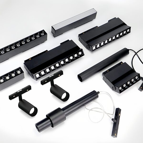 New Design Tuya App Smart Led Track Magnet Lights 48v Magnetic Track Light Linear Cob Spotlight Rail Lighting