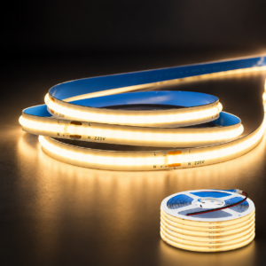 Wholesale 110V 220V Driverless COB LED Strip Light Cuttable High Voltage FCOB Flexible LED Tape for Indoor Commercial Lighting