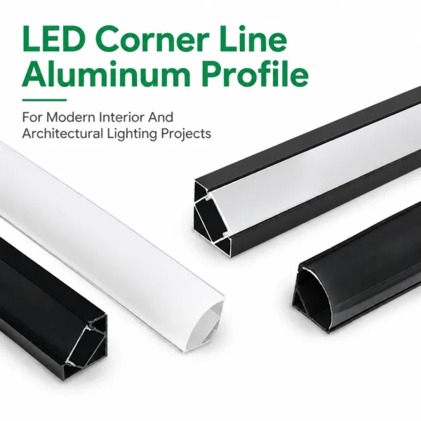 45 Degree LED Lighting Profile Aluminum Channel for Ceiling Cove Lighting Indirect Linear Lighting Architectural Projects