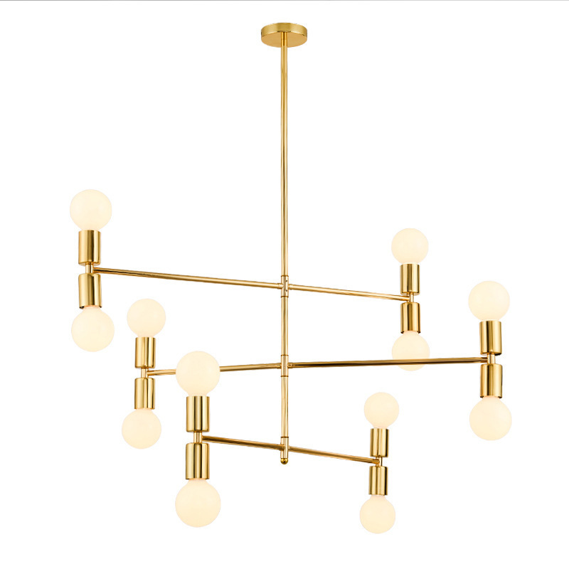 Modern Minimalist LED Chandelier Adjustable Pendant Light