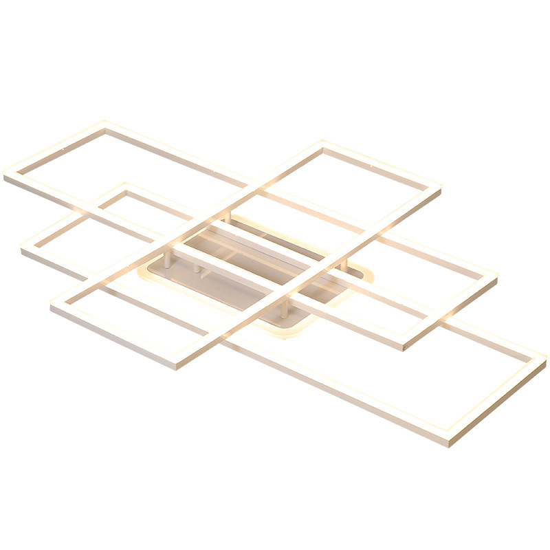 Shinetime Hot Sale Square Rectangle Shade Ceiling Lamp Modern Minimalist LED Decorative Ceiling Lighting