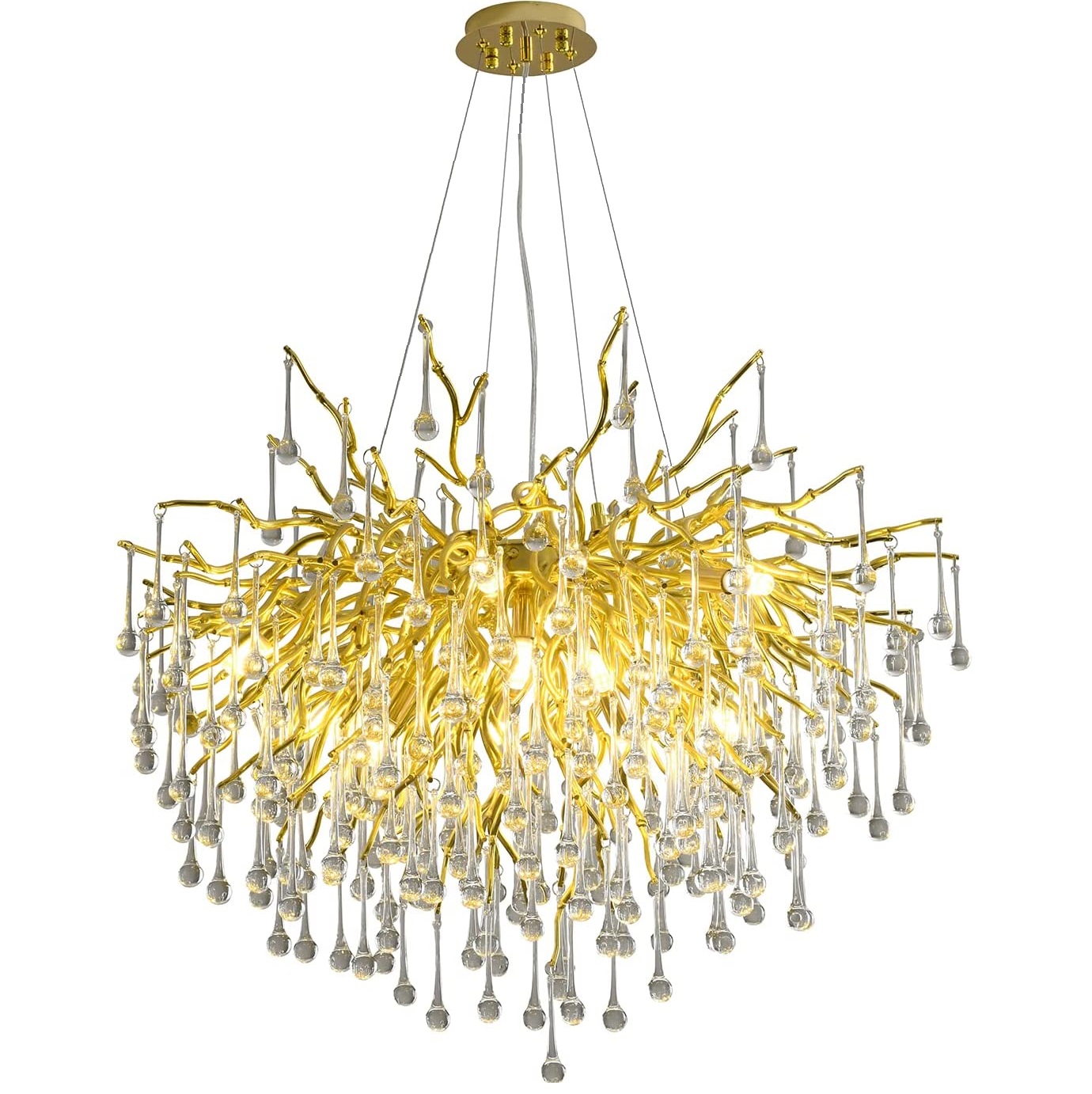Modern Crystal Chandelier Lamp Ceiling Hanging Interior Lighting Rooms Lights for Home Decoration Pendant Light