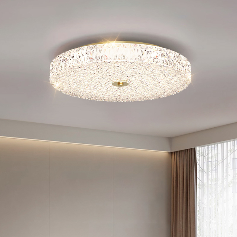 Modern Simple Romantic Warm Eye protection Light Luxury Bedroom Study Lamp Master Bedroom Room Creative Round LED Ceiling Lamp