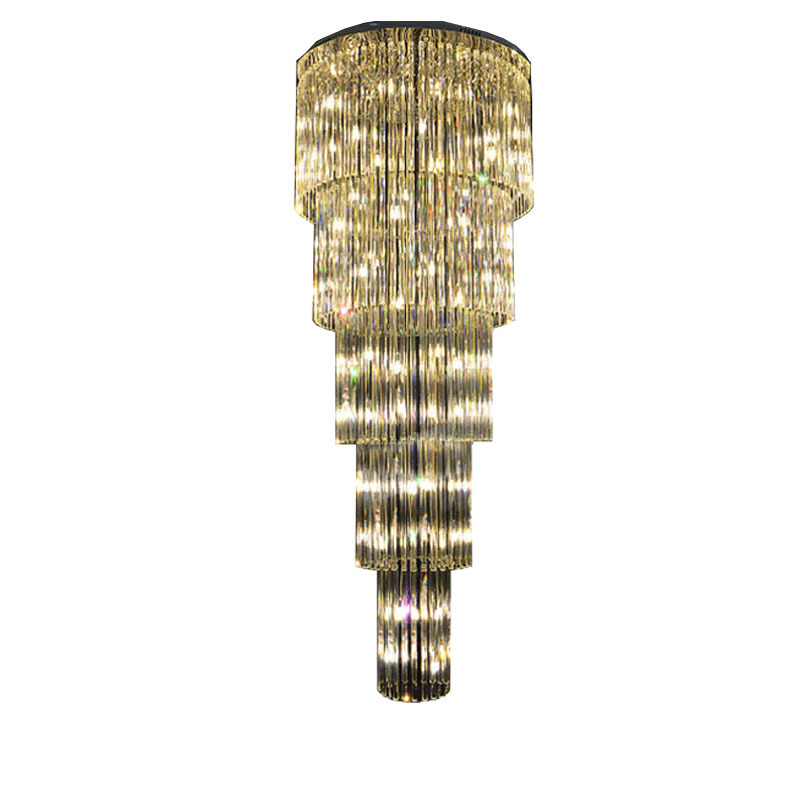 Modern K9 LED Living Room Crystal Chandeliers Crystal Lustre Luxury Led Chandelier Light for Staircase Stair Bedroom Hotel
