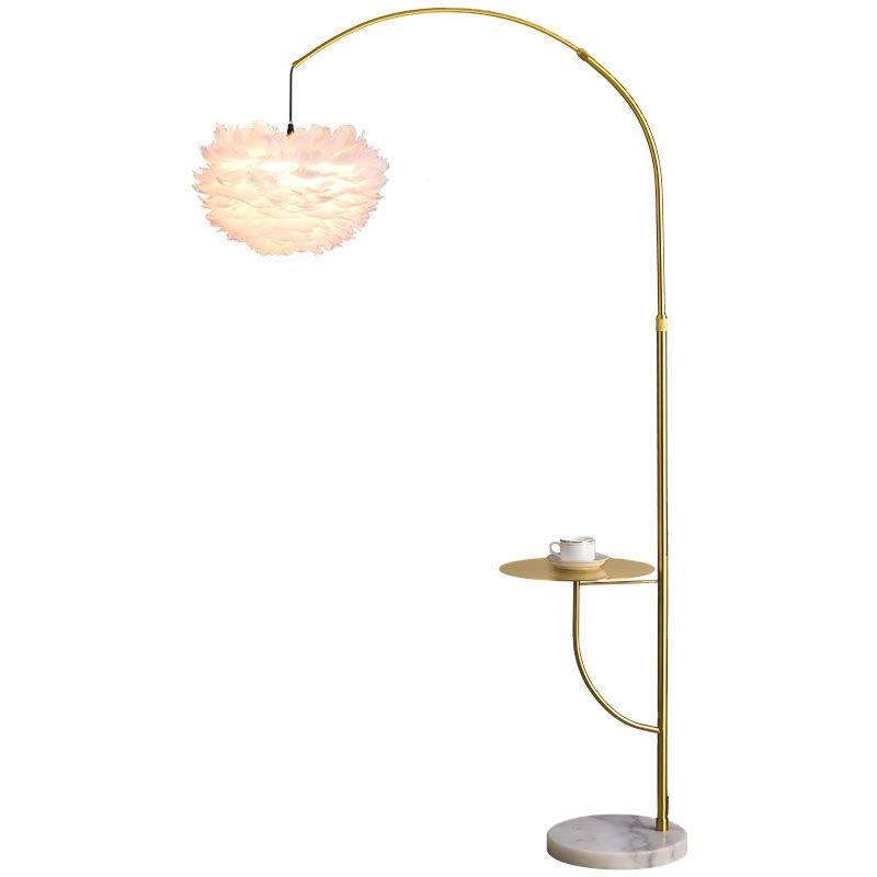 Online Customization Brass Stand Floor Lamp Industrial