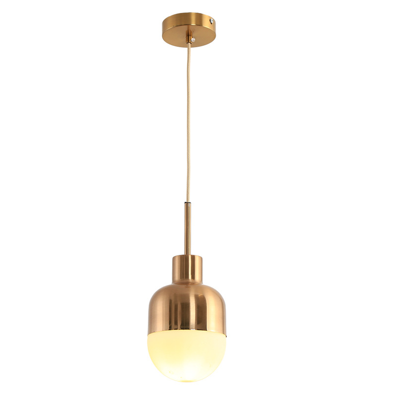 Modern Contemporary LED Bulb Gold Switch Control Golden Pendant Lamp Iron Unique Luxury Design Chandeliers Glass Pendant Lights