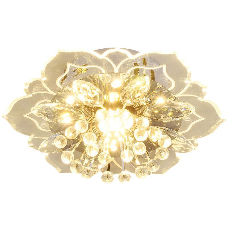 Modern 20cm Crystal LED Ceiling Light Fixture Hallway Pendant Lamp Chandelier