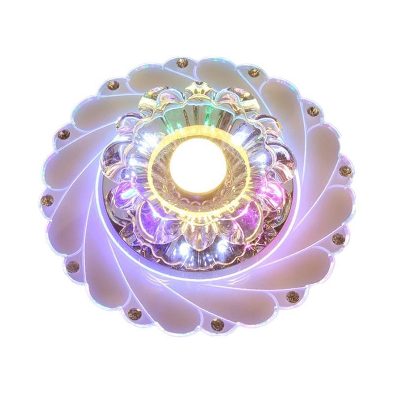 Crystal LED Modern Chandelier Ceiling Light Fixture Aisle Hallway Pendant Lamp