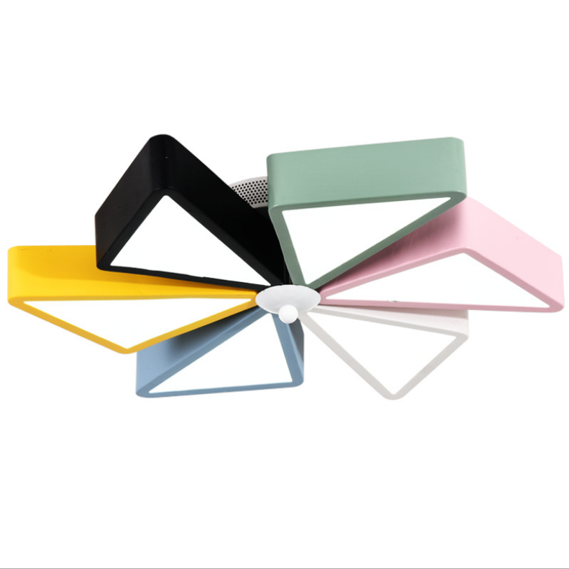Wholesale Modern Children's Room Ceiling Light Nordic Bedroom Led Macarons Colourful Windmill Ceiling Lamp Kids Room Lights