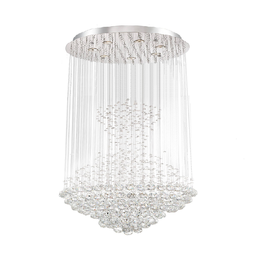 Crystal Chandelier K9 Modern Flush Mount LED Ceiling Light