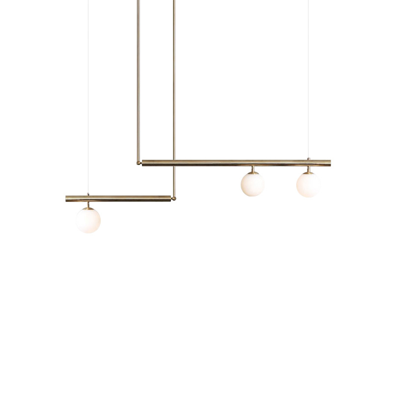 Nordic Minimalist Atmosphere Pendant Lamp Creative Gallery Parlor Kitchen Geometric Suspension Indoor Lighting