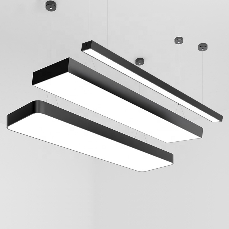 Modern Office Lighting Linear Lamp 30w Led Pendant Light Seamless Aluminum Office Shop School Led Linear Light
