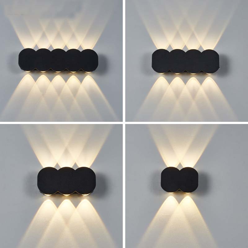 Modern Indoor Bedside up and Down Hotel Room  Led Lighting Outdoor Waterproof Ip65 Wall Lights Lamps