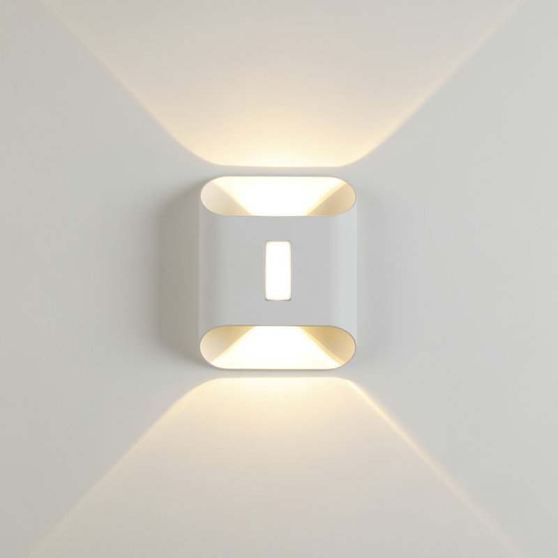 Up and Down Waterproof IP65 Cube 6W 12W LED Wall Lamp Aluminum Adjustable Decoration Wall Mounted Garden Porch Light