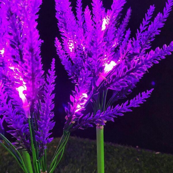 Smart outdoor Led Solar Decorative Garden Lavender Lawn Light festival lamp decoration