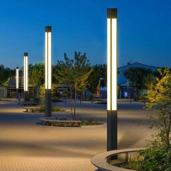 Led Outdoor Lighting Street Light 30w 60w Aluminum Profile Lamp Pole 0.8m-3m Yard Pathway Lawn Driveway Factory Customization