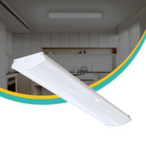 High Quality Indoor Lighting Cct Selectable 40w Low Bay Linear Light Led Wraparound Fixture Ceiling Lamp
