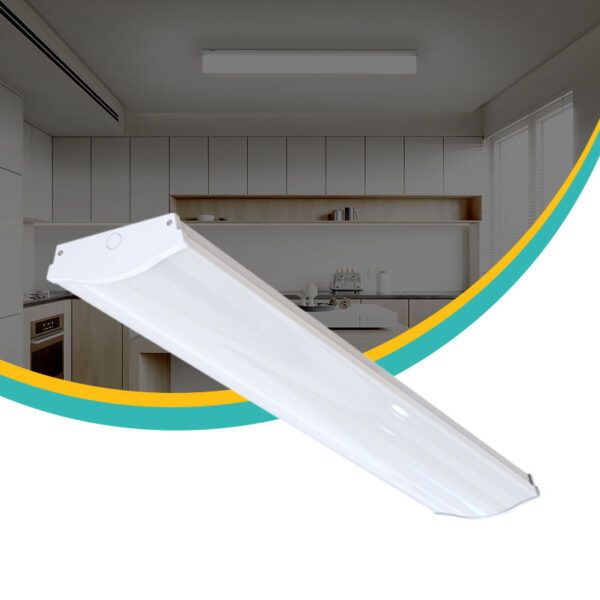 High Quality Indoor Lighting Cct Selectable 40w Low Bay Linear Light Led Wraparound Fixture Ceiling Lamp