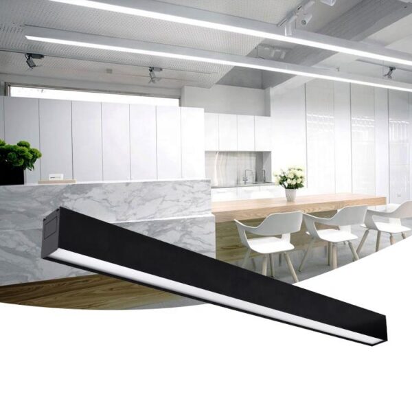 Lonyung Custom 0-10v Dimmable Recessed 60w Indoor Lighting Easy Installation Led Tube Linear Light Fixture for Supermarket