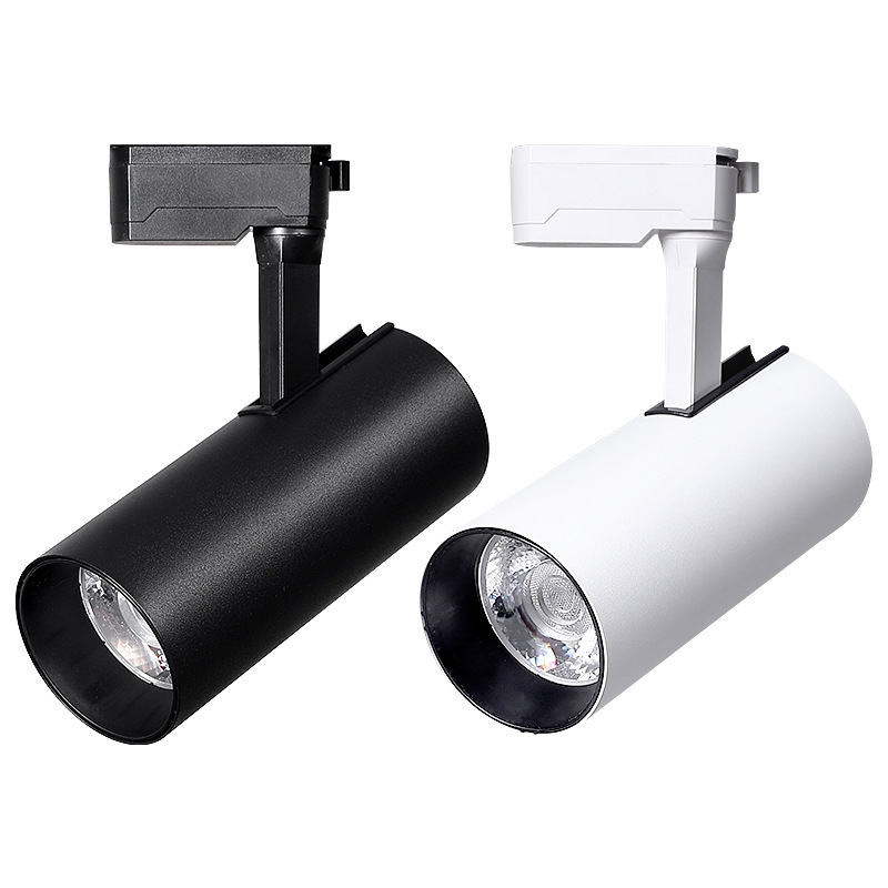 Wholesale LED Track Lights Commercial 360 Degree Rotatable COB LED Track Spot Light 2 Wire 20W 30W 40W Led Track Light Spotlight