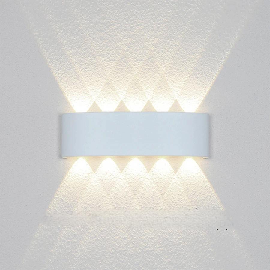 Spot Wholesale Modern Waterproof Garden Decoration Home Night Light Solar Wall Light Led Outdoor up Down Wall Light