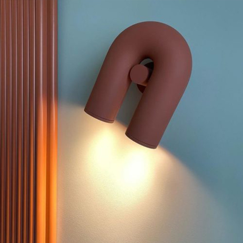 Bedroom Staircase Wall Lamp Hotel Simple Post Modern Indoor Lighting Luxury Real U-shaped Decoration Led Wall Light