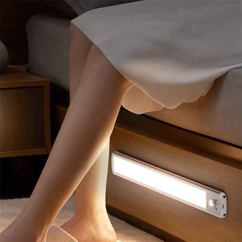 Spot Goods  Indoor Lighting 3 Color Dimmable 5v Usb Rechargeable Kitchen Cabinet Closet Wardrobe Led Motion Sensor Light