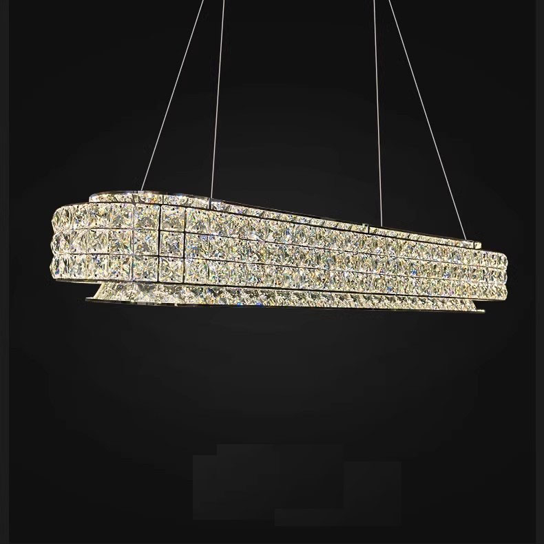 Chandelier Modern Luxury Large Crystal Ring Dining Nordic Home Classic Lights Crystal Decoration Ceiling Chandelier