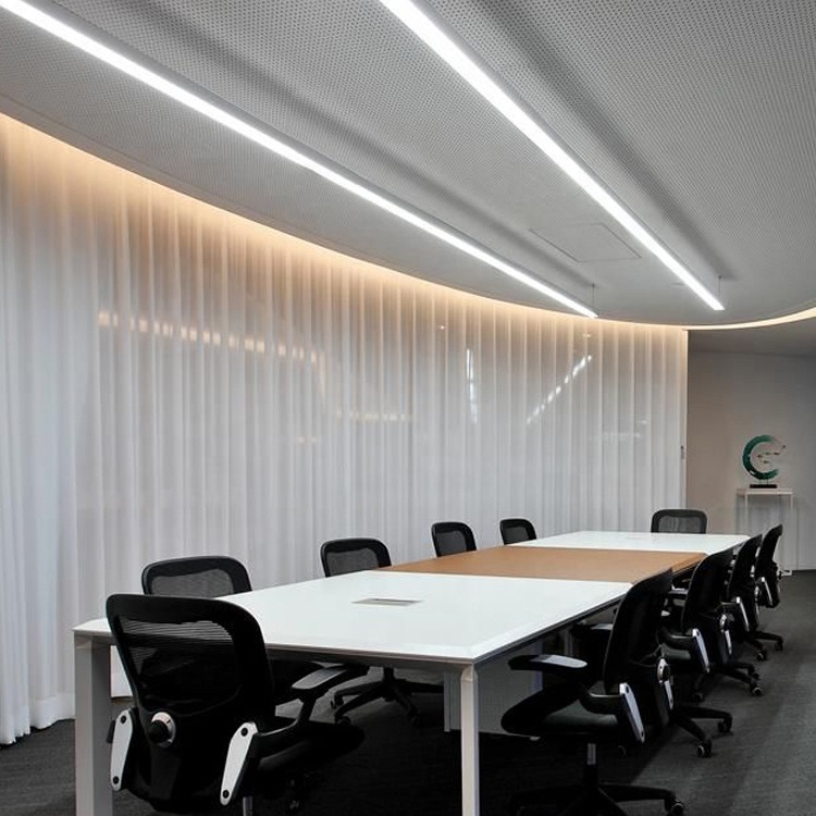 Hot Sale in Stock 8FT 4FT Aluminum Linkableled 144W Linear Light Fixture Ceiling Shop Light Suspended Office Lighting Fixture