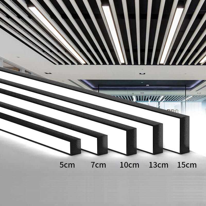 Modern LED Ceiling Lights Black White Square Office Lighting With Ceiling Lamp Aisle Bedroom Home  Light Fixtures