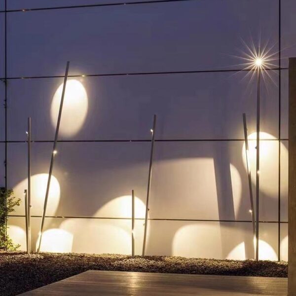Led Garden Light Solar Pathway Lights with Bamboo Design High Quality Outdoor Garden Stake Solar Garden Light