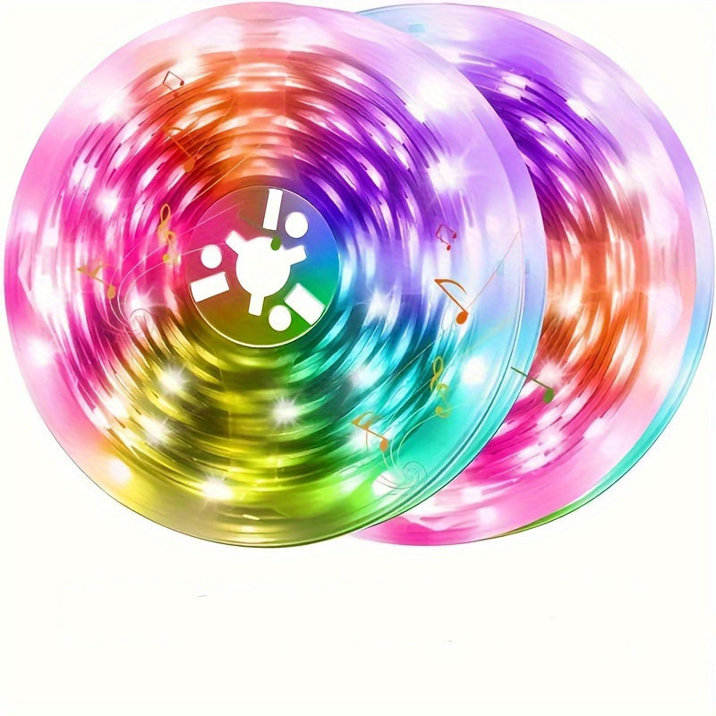 24v Smart Control Color Changing Bedroom Kitchen Party Home Decoration 5m Smart Led Lighting RGB Strips Rope Strip Lights