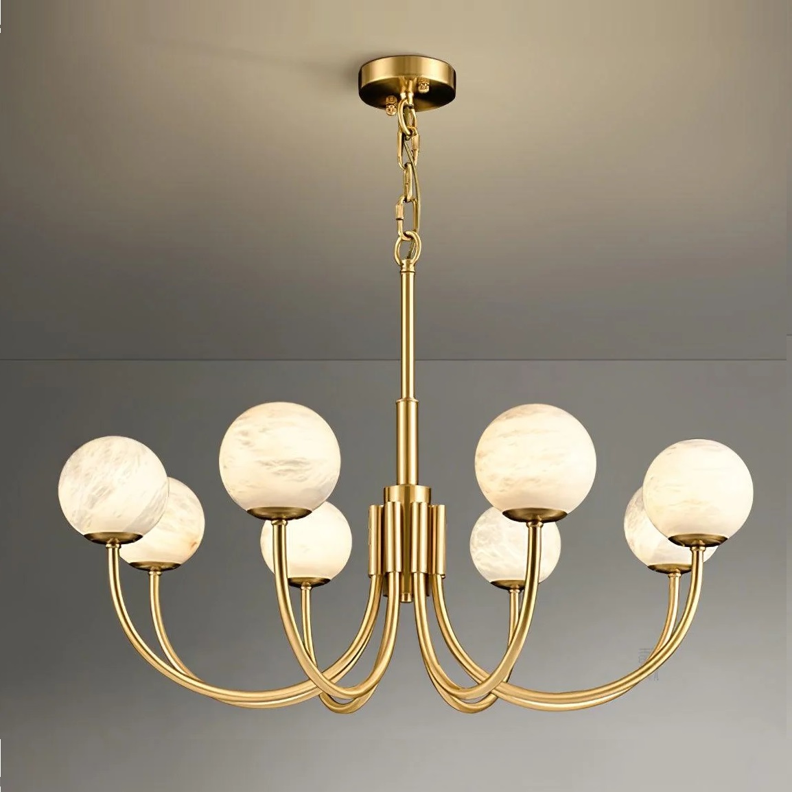 Cross-border Designer  8 Arms Ball Type Chandelier for Living Room
