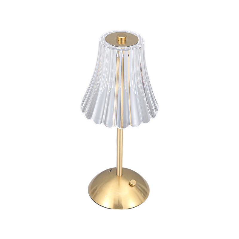 Portable Wireless Charging Table Light Acrylic Shade Touch Switch for Indoor  Camping Use Table Lamp